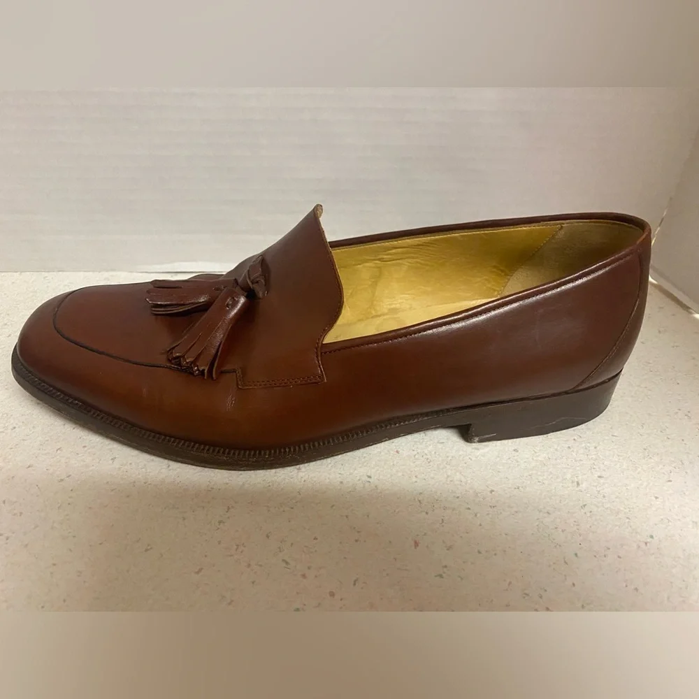 Cole Haan Italian Chestnut Tassel Loafers